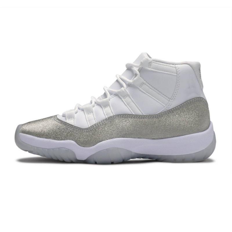 Баскетбольные кроссовки AJ11 Concord High-Top - Унисекс Спортивная версия в цвете Gamma Blue & Cool Grey.