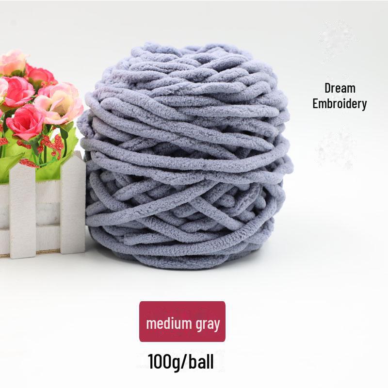 Толстая шерстяная пряжа для вязания шарфов, одеял, тапочек и многого другого