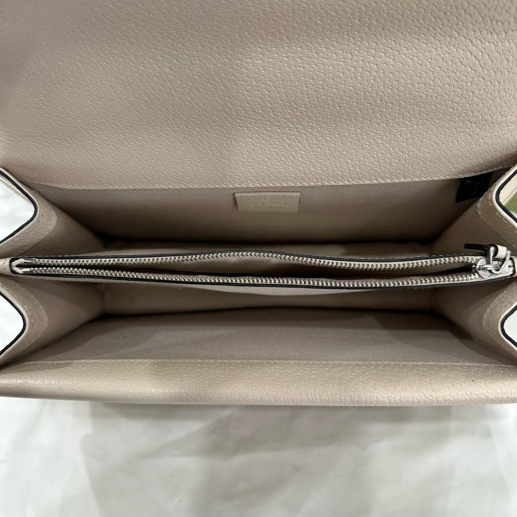 [Pre-Owned] Dionysus Tiger Head Crystal Detail Chain Leather Crossbody Bag Small - Very Good #1U20EB3