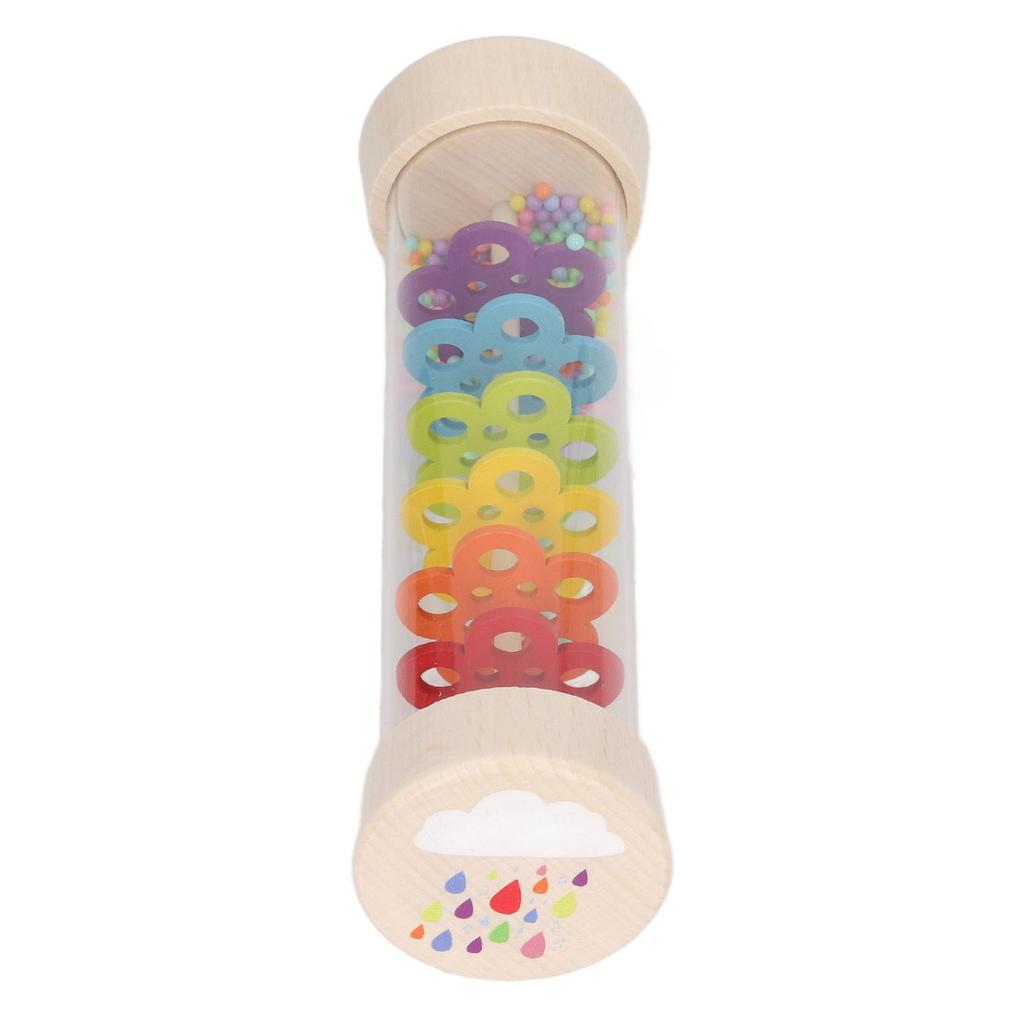 Rain Stick Wooden Rainmaker Toy Music Enlightenment Hand Eye Coordination Training Toy for Early