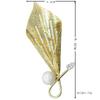 Blucome Quality Copper Flower Pearl Brooch for Women Men Suit Scarf Pins