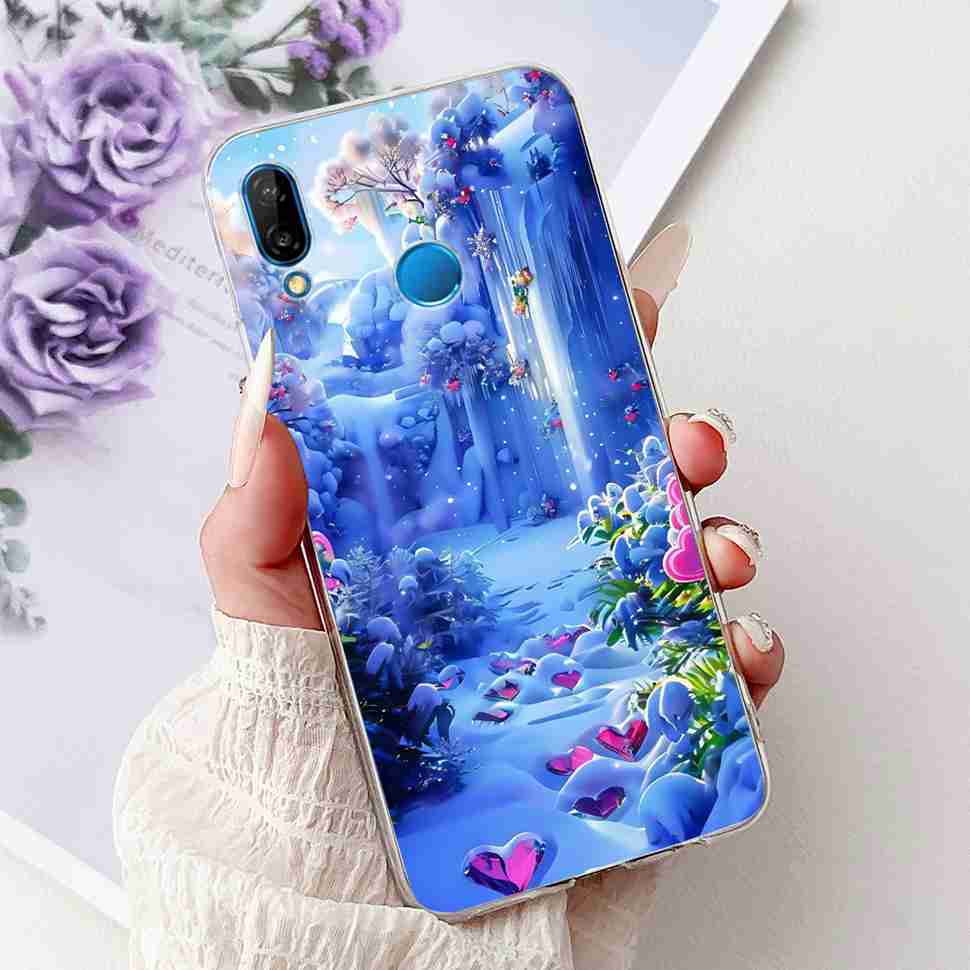 Защитные чехлы для Huawei P20 lite ANE-TL00 Чехол Новый Мультяшный Принт с Кошкой Силиконовый ТПУ Чехол для Huawei P20 Lite ANE-LX1 Корпус