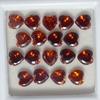 Natural Orange Sapphire Loose Gemstone Lot of 9 pcs Heart Shape 6x4mm September Birthday Birthstone
