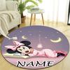 Personalized M-Minnie Round Chair Office Rug - Perfect for Mat, Office Chair & More - Ideal Gift for Birthdays and Holidays