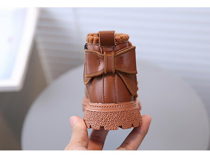 Осенние кожаные ботинки Мартинсы для девочек – Стильные, универсальные короткие ботинки для малышей