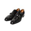 Leather Shoes Double Monk Strap Loafers Italian Black Cm [Enzo Bonafe] [EB-02] Men's 25.0