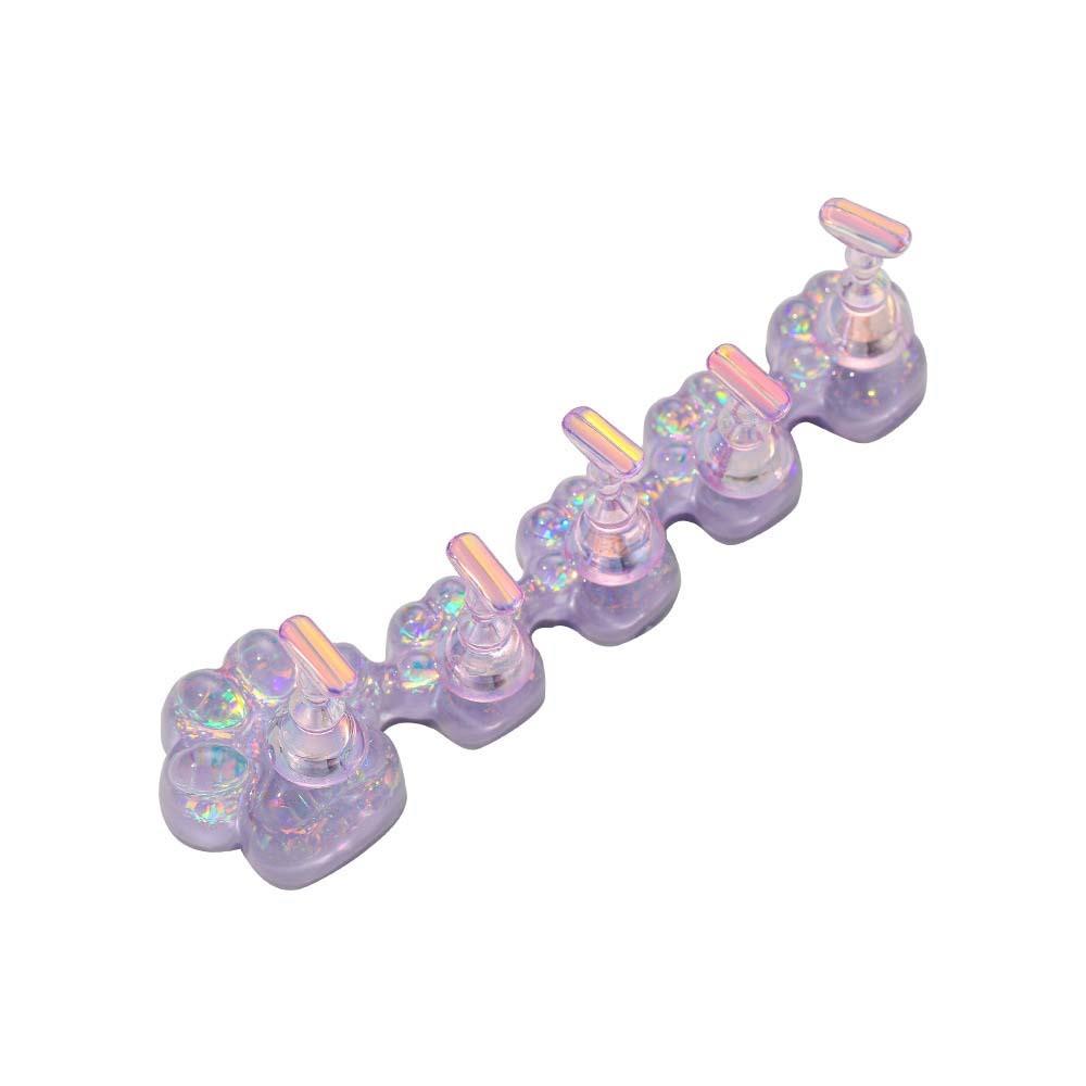 Nail Art Display Tool Cat Claw Nail Display Stand Nail Art Practice Fake Nail Tips Training Display Aurora Nail Tip Base Holder