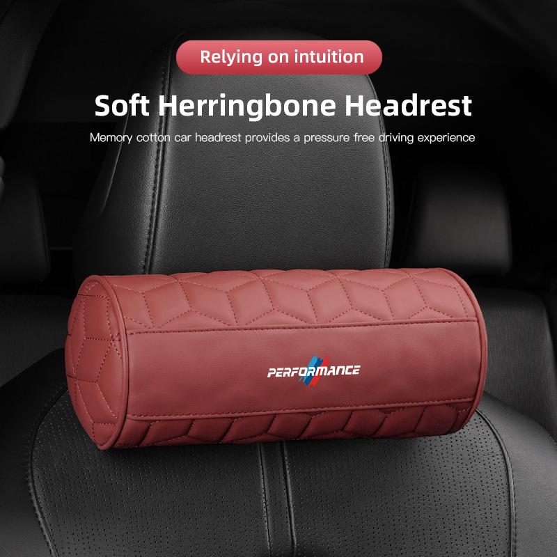 U-shaped Car Headrest Auto Seat Neck Pillow Waist Pillow Set Sticker For BMW G80 G06 G07 G42 G14 G15 G16 F82 F20 F21 F83 M2 M3 M UF0