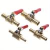 6mm-12mm Hose Barb Inline Brass Water Oil Air Gas Fuel Line Shutoff Ball Valve Pipe Fittings