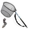 SANLIKE Landing Telescopic Fishing Small Jointed Net Fishing Landing Landing for Both Freshwater and Landing Net Joint Net, 9-stage Net, Carbon,