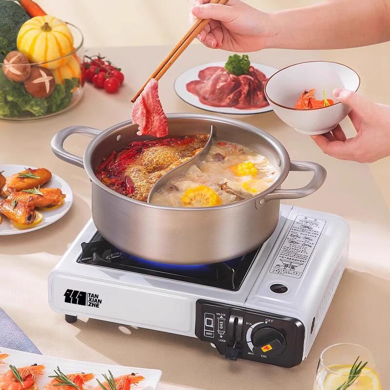 Explorer Portable Outdoor Cassette Gas Stove with Baking Pan Set