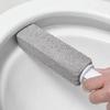 Yousheng 2Pcs Pumice Stone Toilet Brush Ergonomic Short Long Handle Scratch Free No Dead Corner Toilet Bowl Cleaner Scrubber Bathroom Supplies