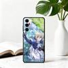 Милый V-Violet E-Evergaden-VE-es Чехол для телефона Samsung Galaxy A73,A72,A71,A70,A53,A52,A51,Другие Мягкий Черный Чехол