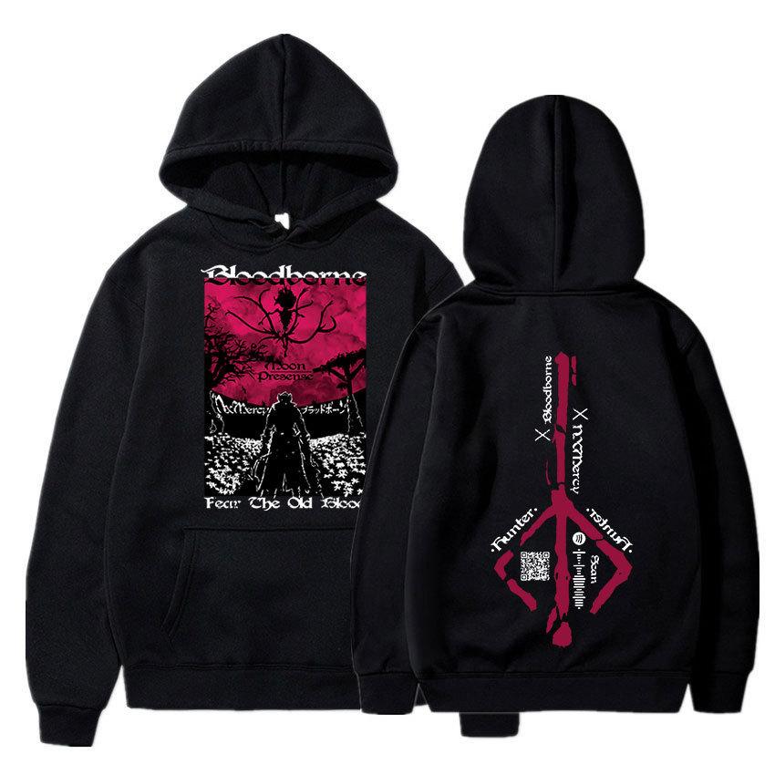 Game Bloodborne Hoodie Horror Hunter Gothic Oversized Sweats