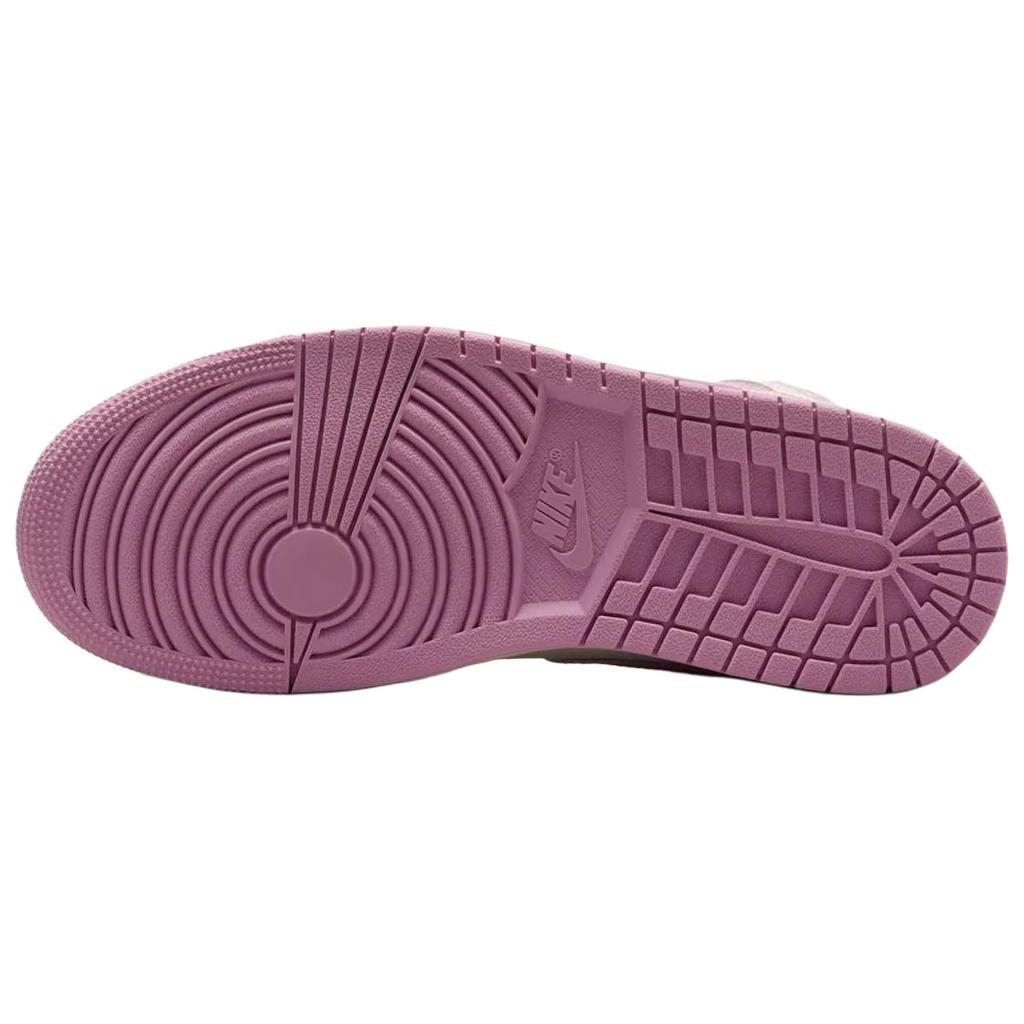 Air Jordan 1 Mid Strawberries & Cream женские кроссовки Sail Pink Coconut-Milk BQ6472-162