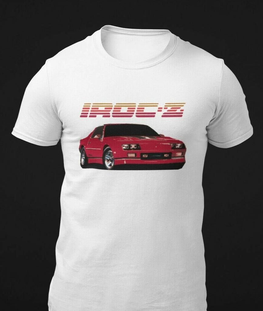 Футболка унисекс с коротким рукавом 1980-х Chevy Camaro IROC-Z Z28, 100% хлопок, мужская футболка, топ