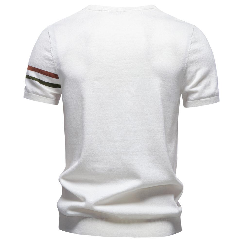 GANT 2026 Summer New Cotton Fashion Men's Short Sleeve Woolen Round Neck T-shirt Men's Casual T-shirt