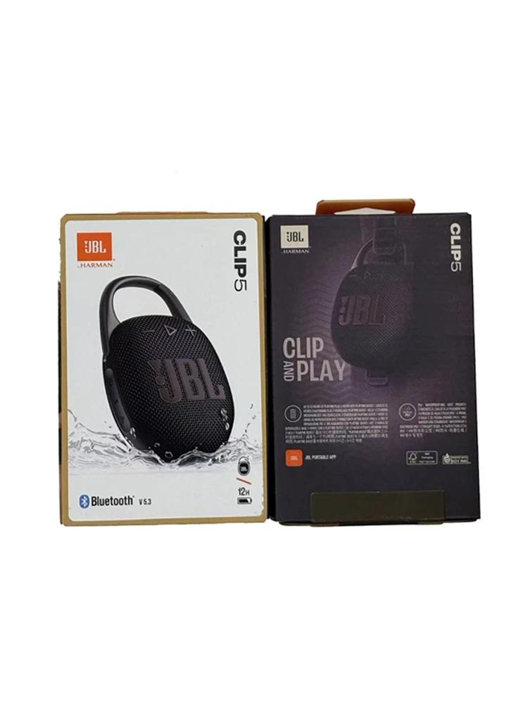 JBL Clip 5 Ультрапортативная Bluetooth-колонка BT 5.3 Подключение нескольких колонок IP67 Водонепроницаемость 12 часов воспроизведения Колонка с крючком