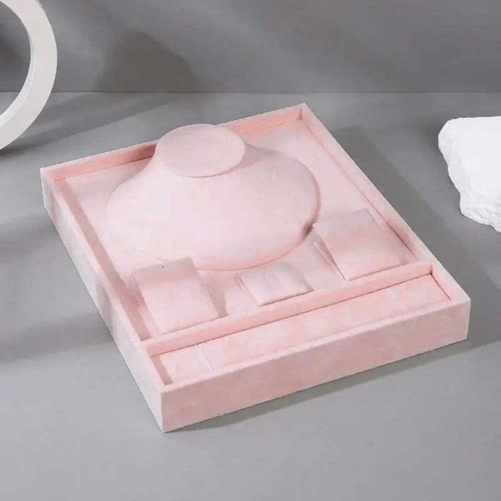 High-end Jewelry Tray with Partitioned Texture Jewelry Set Display Stand Dresser