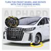 Новая модель автомобиля Toyota Alphard MPV из цинкового сплава в масштабе 1/18, литая металлическая игрушечная машинка, модель автомобиля с высокой имитацией звука и света, детские подарочные украшения