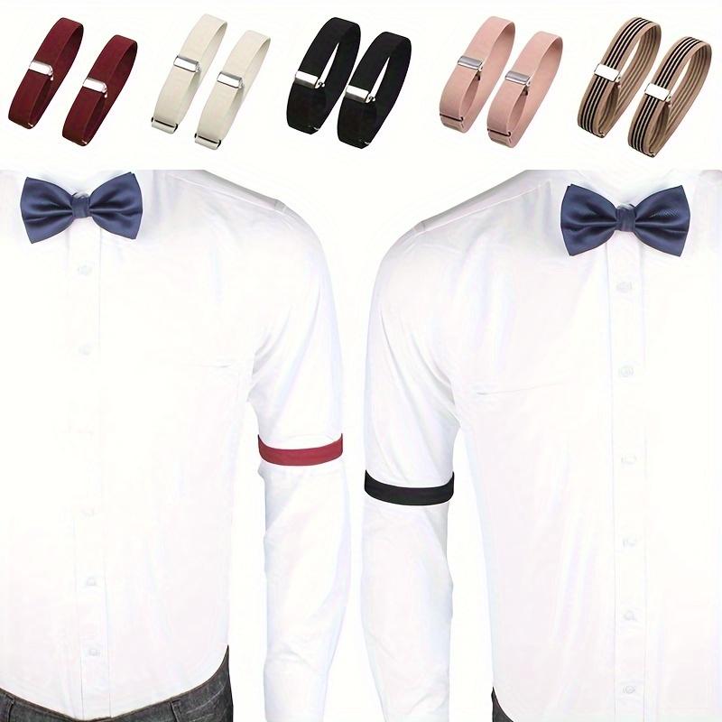 1pair Elastic Armband Shirt Sleeve Clip, Fashion Adjustable Armband, Party Wedding Clothing Accessories For Men And Women, Ideal Choice For Gifts