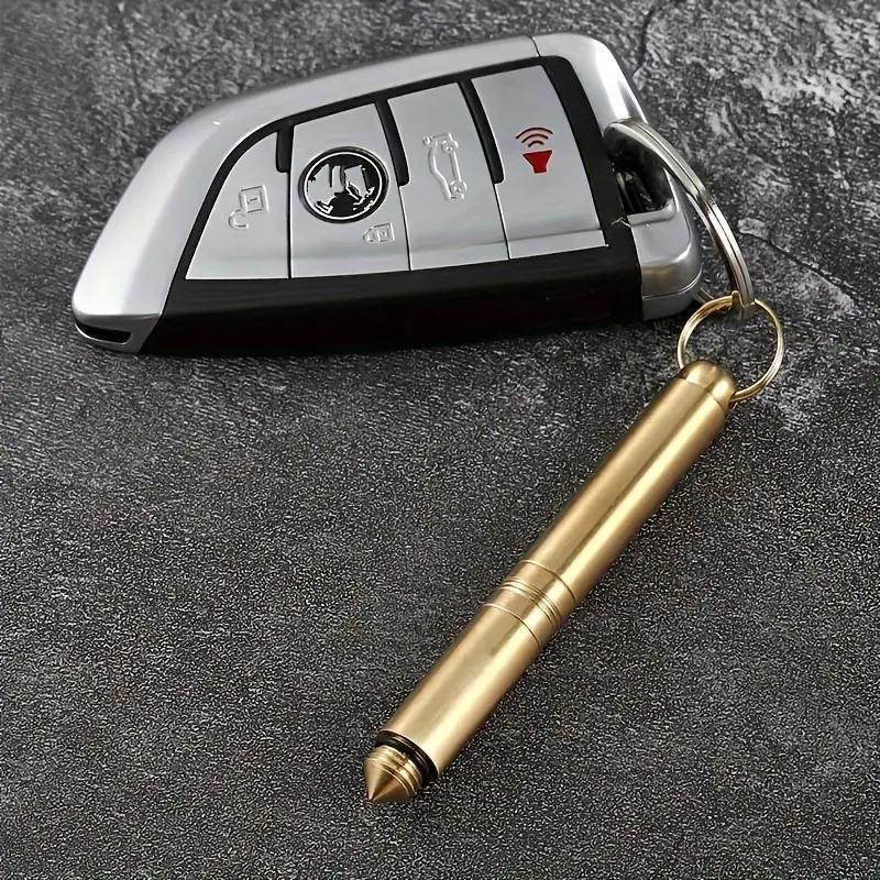 Брелоки для ключей Брелоки Латунная зубочистка Универсальный нож Брелок Подвеска Игла для сбора карточек Инструмент для сбора фруктов Инструмент для экстренного побега