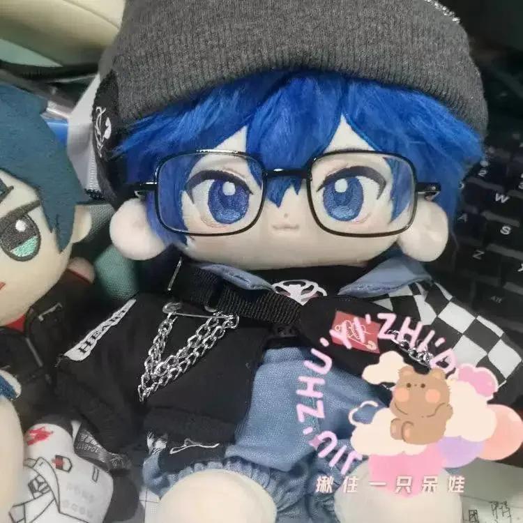 20cm KAITO Plush Dress-up Cotton Doll Toys for Kids Adult Animation Project Sekai Colorful Stage Figure Puppets Decor Gift