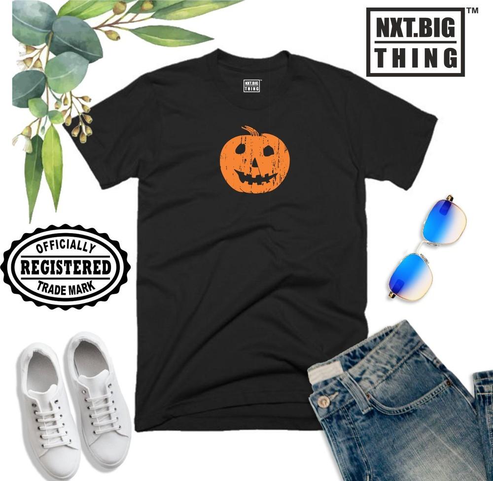 Halloween Pumpkin T Shirt Ghost Witch Trick Or Treat Scary Horror Gift Unisex Top