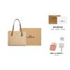 COACH Nina Coated Canvas With Smooth Leather Tote Bag, Shopping Bag, Handbag, Shoulder Bag Large Women's Khaki CL399-IMNLJ