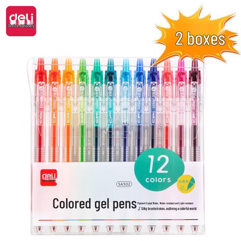 Deli Quick-Dry Colored Gel Pen Set