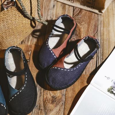 618/Женские тканевые туфли на мягкой подошве в стиле колорблок для весны/лета