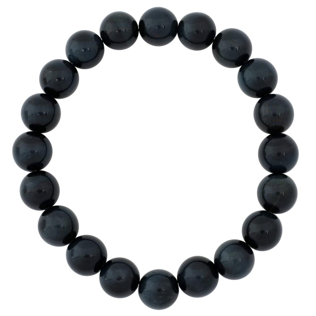 3A Grade Blue Tiger Eye Bead Bracelet Length [Shinjuku Ginnokura] 8-20mm (10mm Bead) 17-20cm (18cm Men's M, Women's L)