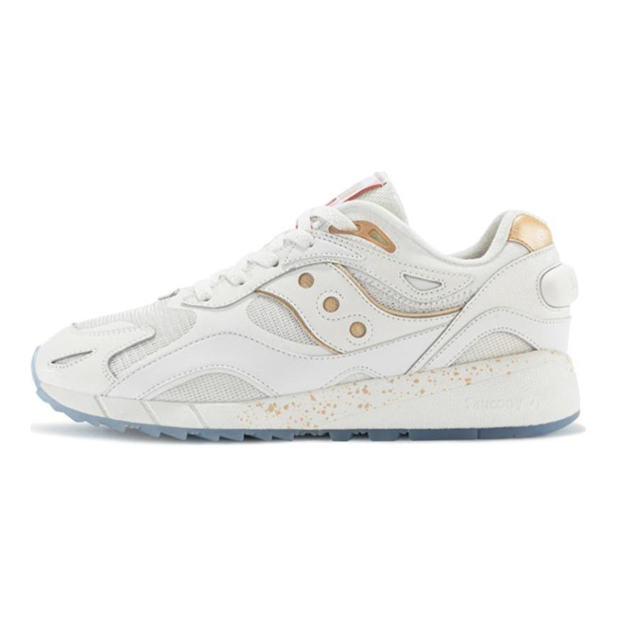 SAUCONY Shadow 6000 Износостойкие Низкие Повседневные Кроссовки Унисекс Белый Золотой Saucony S79020-1