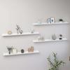 VidaXL Wall Shelves 4 Pcs White 100x9x3 Cm