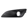 Car Front Bumper Fog Light Lamp Frame Cover Black + Chrome ABS Plastic For Ford Fiesta 2013 2014 2015 2016 2017 2018