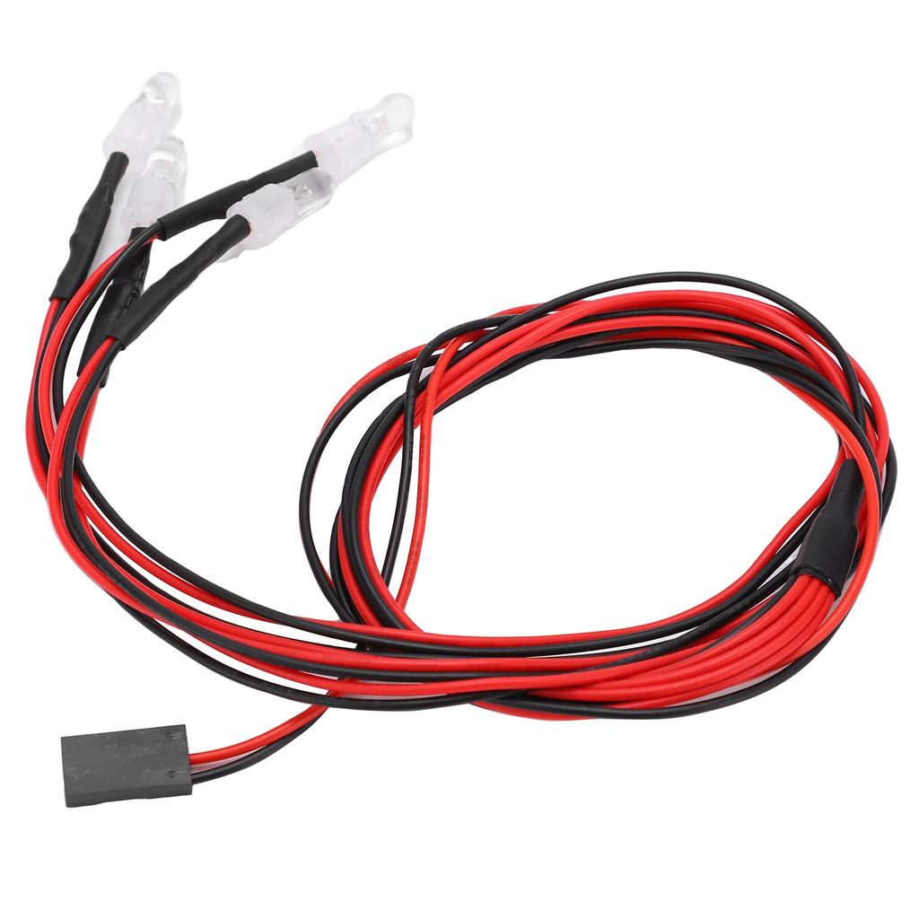 RC Lights 5mm Bright LED RC Headlights with Accessories Light Switch for Remote Control Car