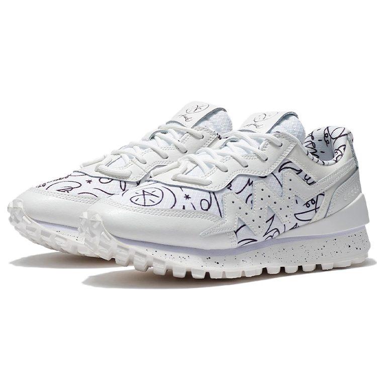 DFT x Li Ning 001 Уэйд Нескользящие Износостойкие Низкие Спортивные Повседневные Кроссовки Женские Белый Черный ABCS002-10