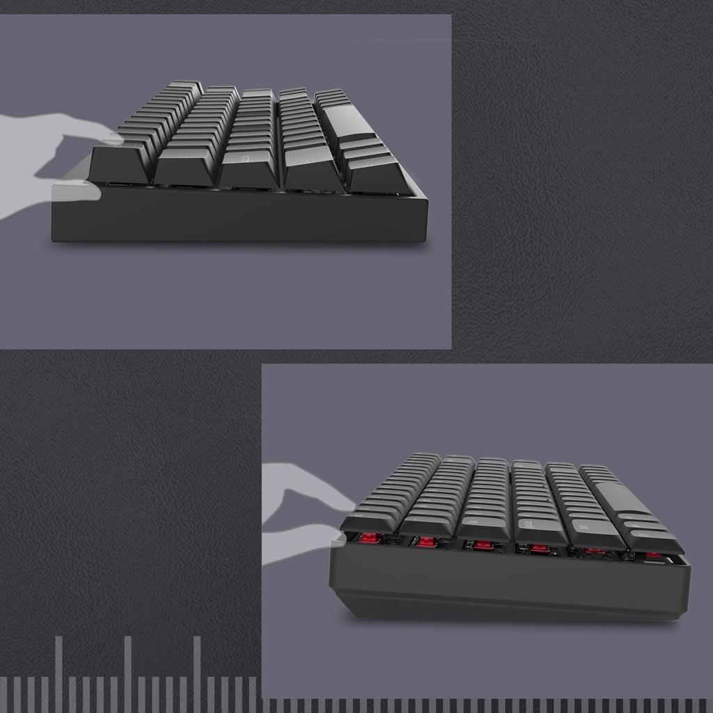 Клавишный колпачок XVX 118 PBT, индивидуальный низкопрофильный колпачок, совместимый с клавиатурами универсального типа 100%, 75%, 65%, 60% (черный)