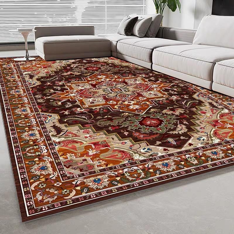 Американский ретро-ковёр с имитацией кашемира с потертой спинкой для гостиной, дивана, журнального столика, домашнего коврика для спальни