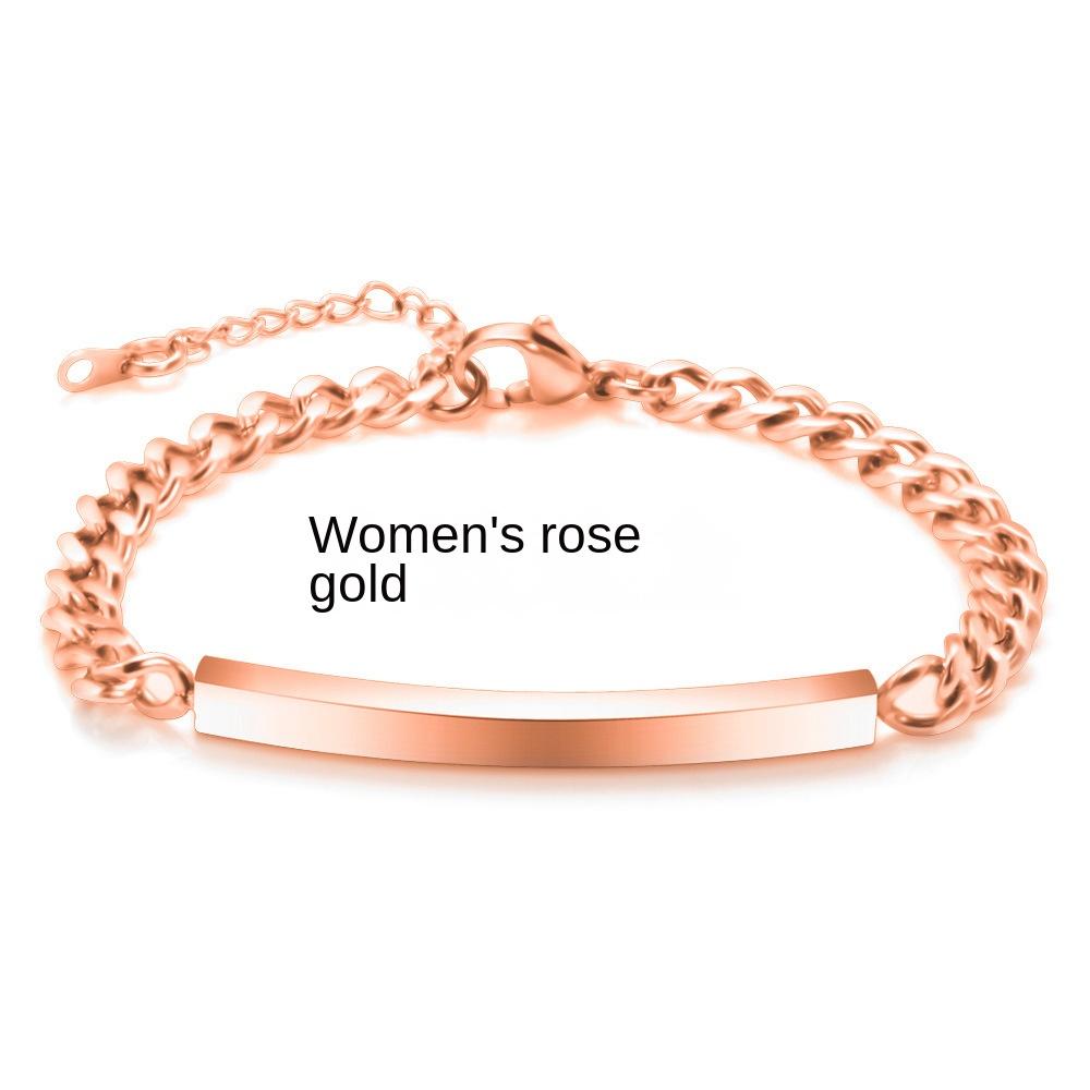 Легкие пластинчатые браслеты из титановой стали для мужчин и женщин/пар