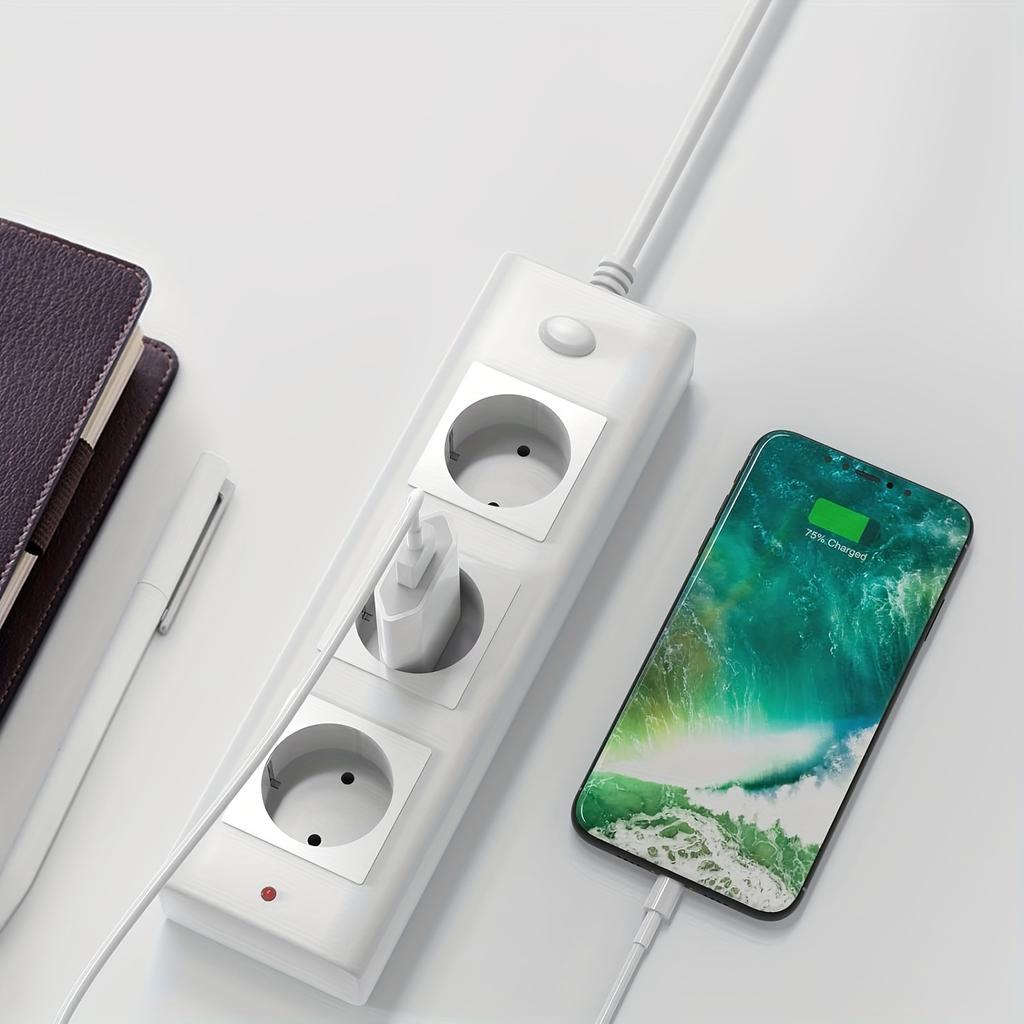 Универсальное зарядное устройство USB 2PC 5V1A с защитой от короткого замыкания - вилка европейского стандарта для iPhone, Android