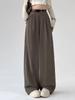 Women's Spring 2026 High-Waist Wide-Leg Floor-Length Suit Pants