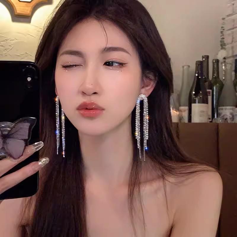 Серьги-бантики с кисточками в корейском стиле класса люкс — элегантный длинный дизайн для женщин