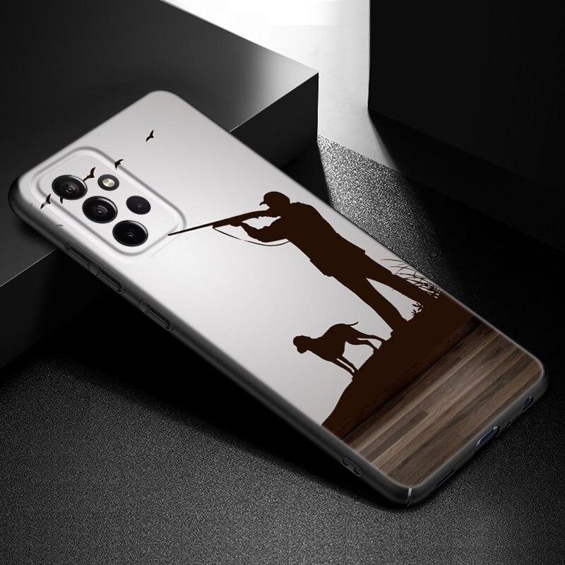 Чехол для телефона Hunter Man Fishing Dog для Samsung Galaxy A21 A30 A50 A52 S A13 A22 A32 A33 A53 A73 5G A11 A12 A31 A51 A70 A71 A72