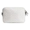 Coach Charter 24 Magnetic Snap Pocket Signature Coated Canvas And Calfskin Crossbody Bag Medium Men crossbody bag White CR712-XTP