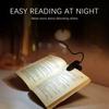 Adjustable LED Clip-On Book Lamp Table Battery Powered Flexible Study Learning Desk Lamp Portable Bedroom Reading Night Light