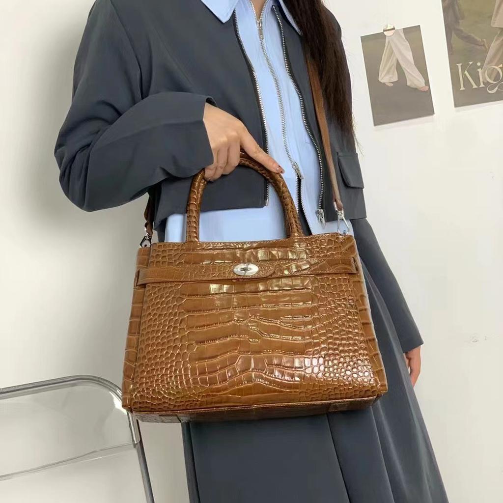 Cross Border кожаная сумка женская 2025 новая большая сумка женская большая вместительная сумка-тоут премиум-класса Sense сумка через плечо сумка для поездок на работу