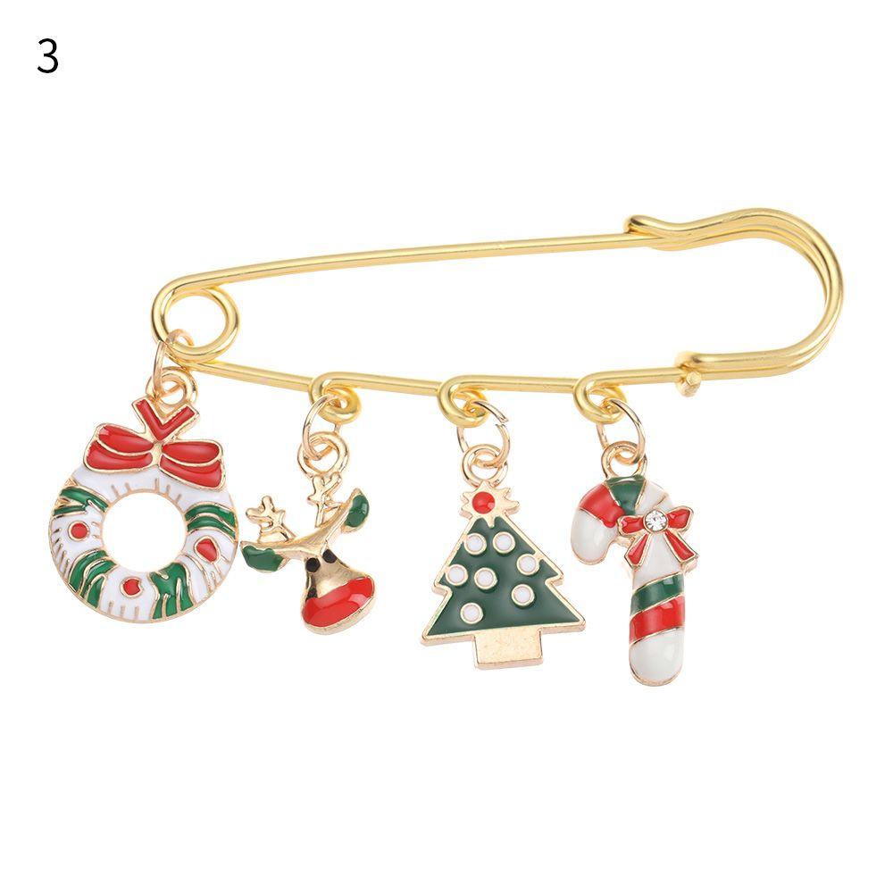 Snowman Elk Snowflake Jewelry Accessories Enamel Brooch Metal Pins Christmas Pin Christmas Brooch
