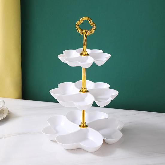 Фруктовая корзина-подставка для кухонной столешницы, 3-х уровневая, экономящая место подставка для фруктов, поднос для еды, органайзер для фруктов, закусок и десертов