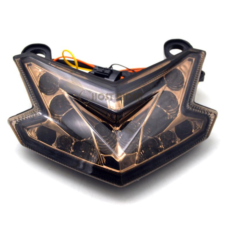 Светодиодный задний фонарь для мотоцикла, встроенный стоп-сигнал, задний фонарь, указатели поворота для Kawasaki Z800 Ninja ZX 6R 636 2013